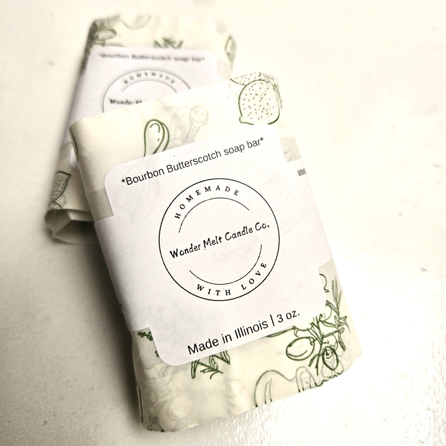 Bourbon Butterscotch soap bar (goats milk) 3.75 oz