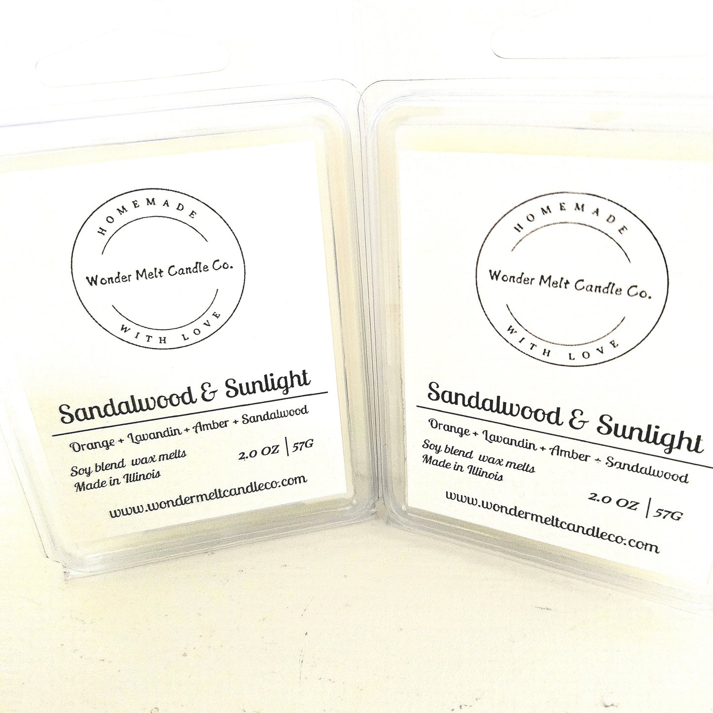 Sandalwood & Sunlight soy blend wax melt