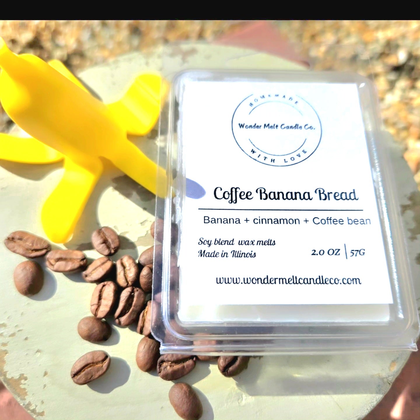 Coffee Banana Bread soy blend melts