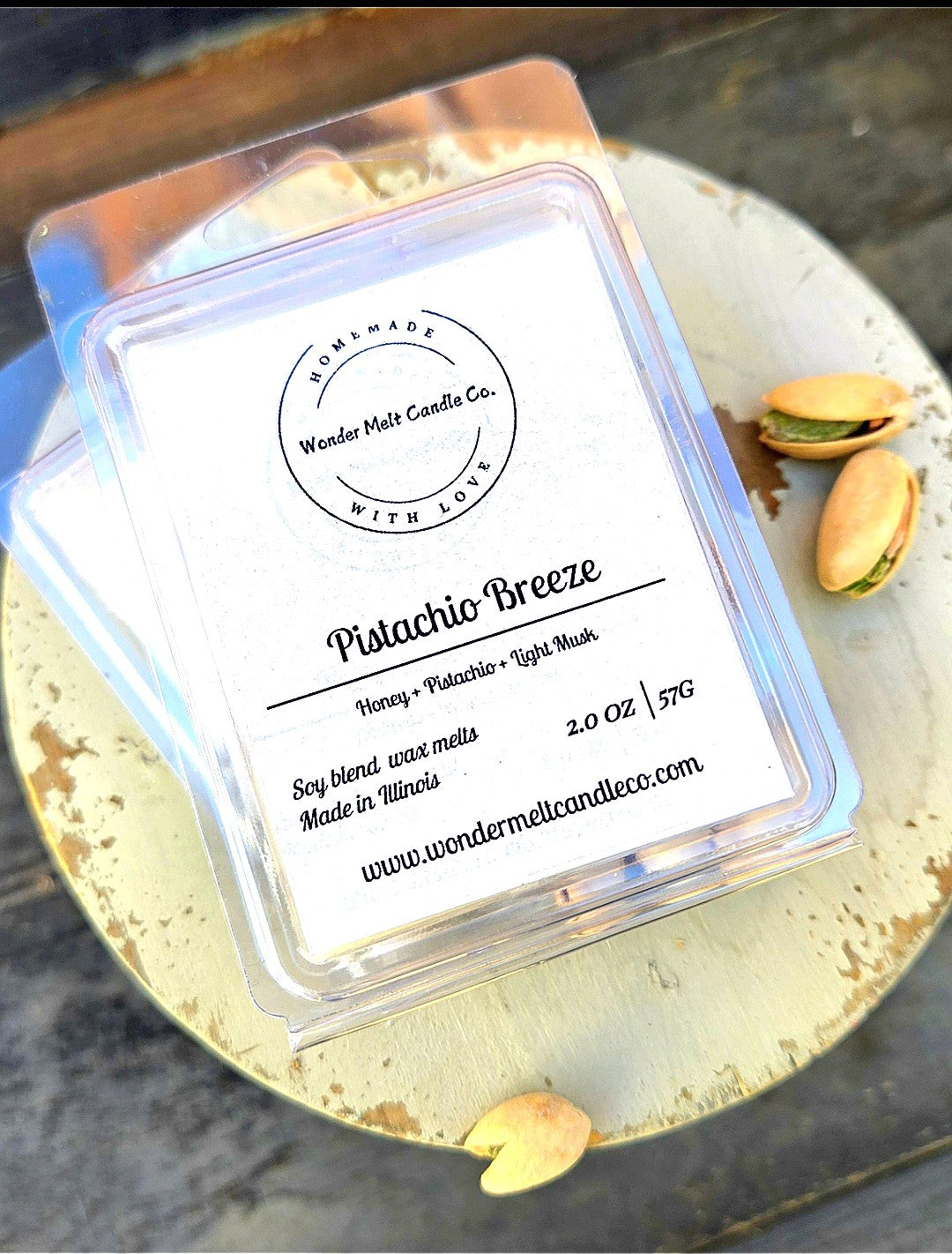 Pistachio Breeze soy blend melts
