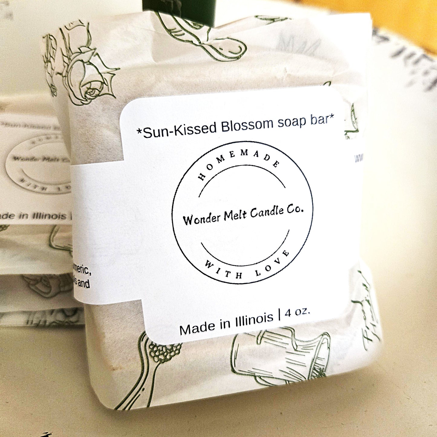 Sun-Kissed Blossom soap bar 4 oz